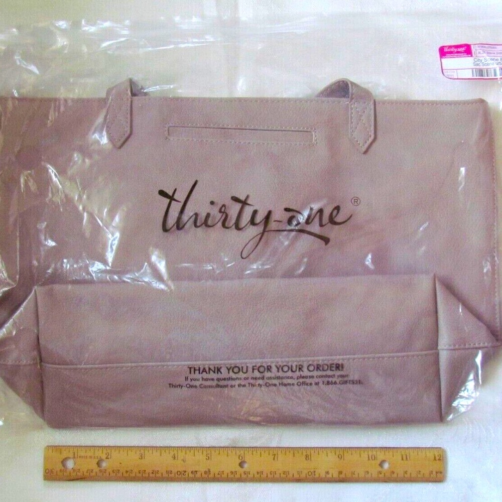 Brand New! Thirty-One - City Scene Bag - Stone Distressed Pebble
